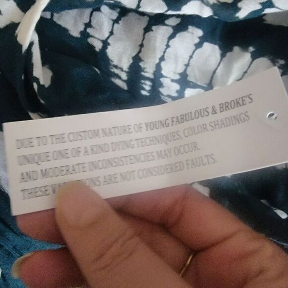 Young Fabulous and Broke NWT Tie Dye Boho Maxi Dress. Size M - Picture 10 of 14